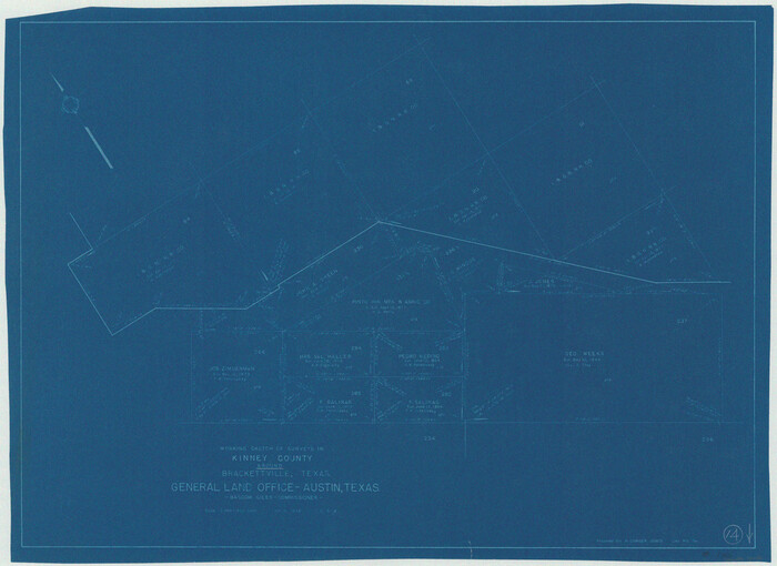 70196, Kinney County Working Sketch 14, General Map Collection