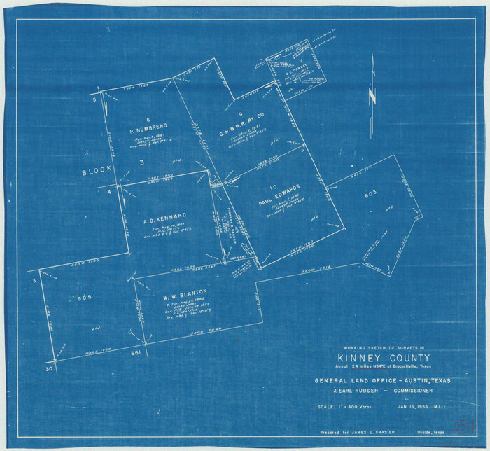 70209, Kinney County Working Sketch 27, General Map Collection