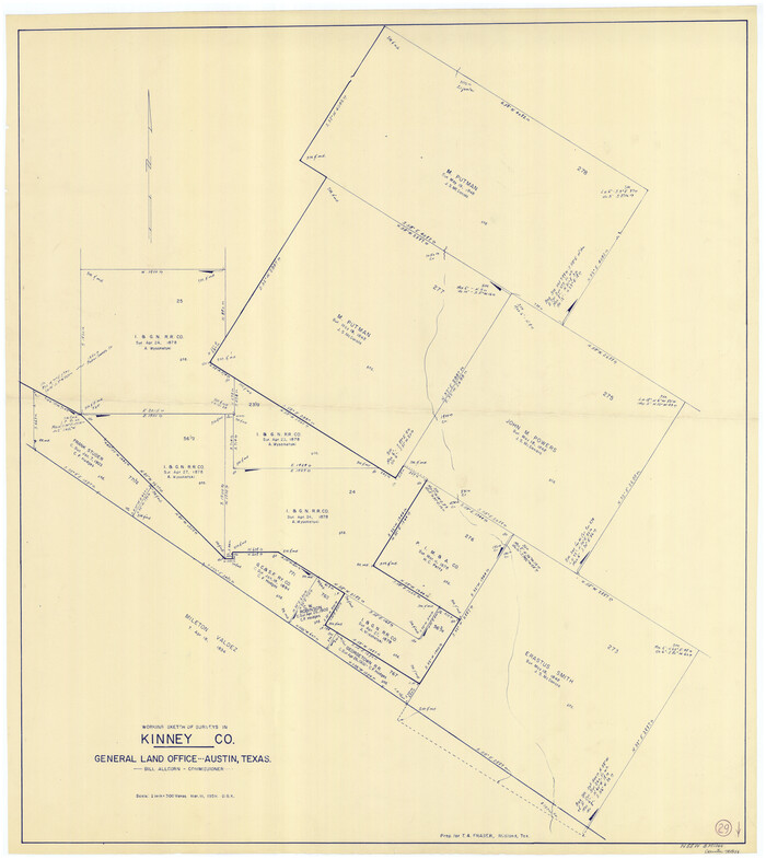 70211, Kinney County Working Sketch 29, General Map Collection