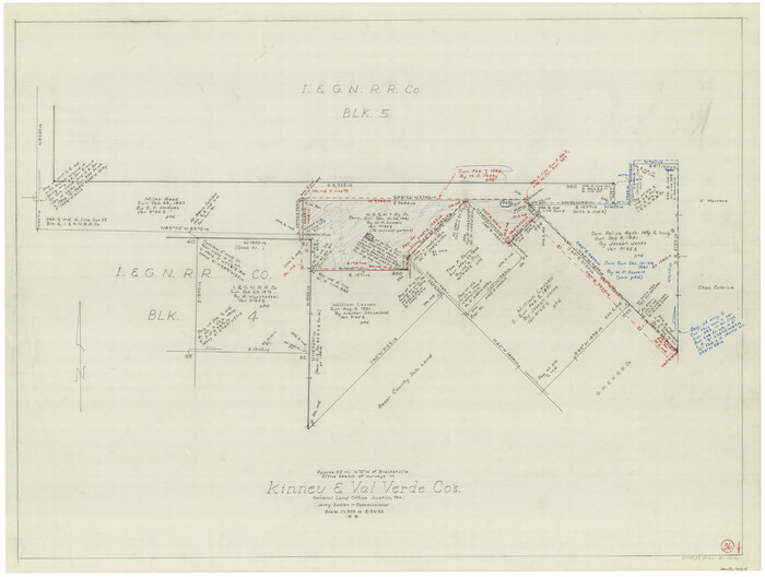 70218, Kinney County Working Sketch 36, General Map Collection