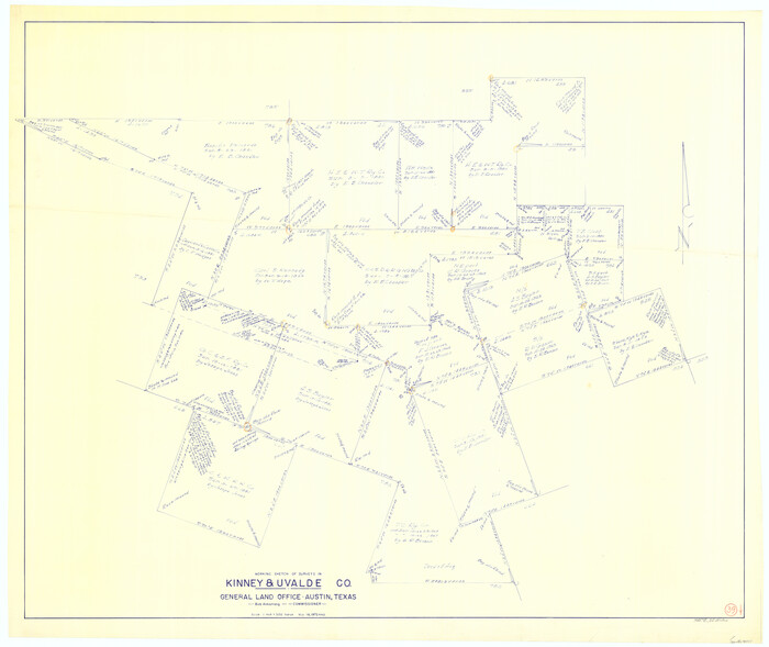 70221, Kinney County Working Sketch 39, General Map Collection