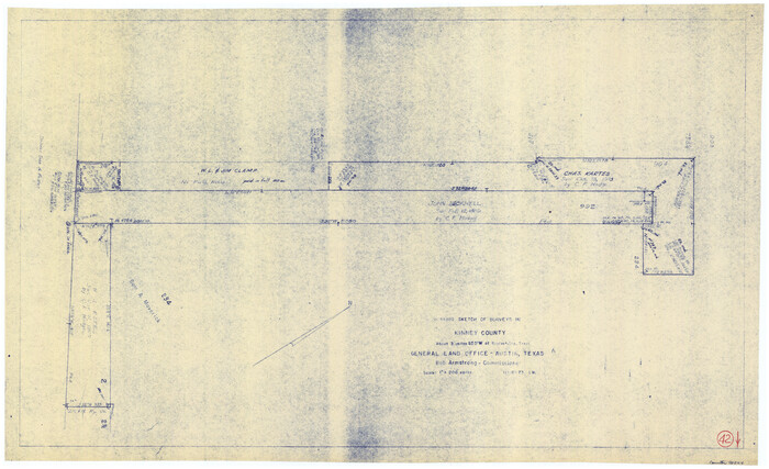 70224, Kinney County Working Sketch 42, General Map Collection