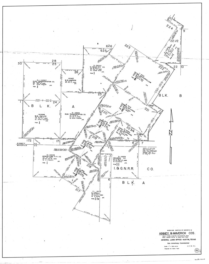 70228, Kinney County Working Sketch 46, General Map Collection