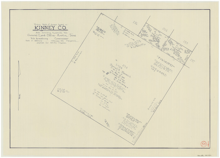 70232, Kinney County Working Sketch 50, General Map Collection