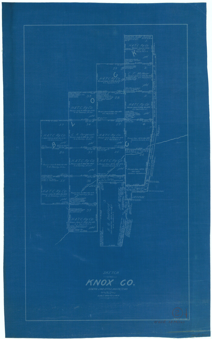 70244, Knox County Working Sketch 2, General Map Collection