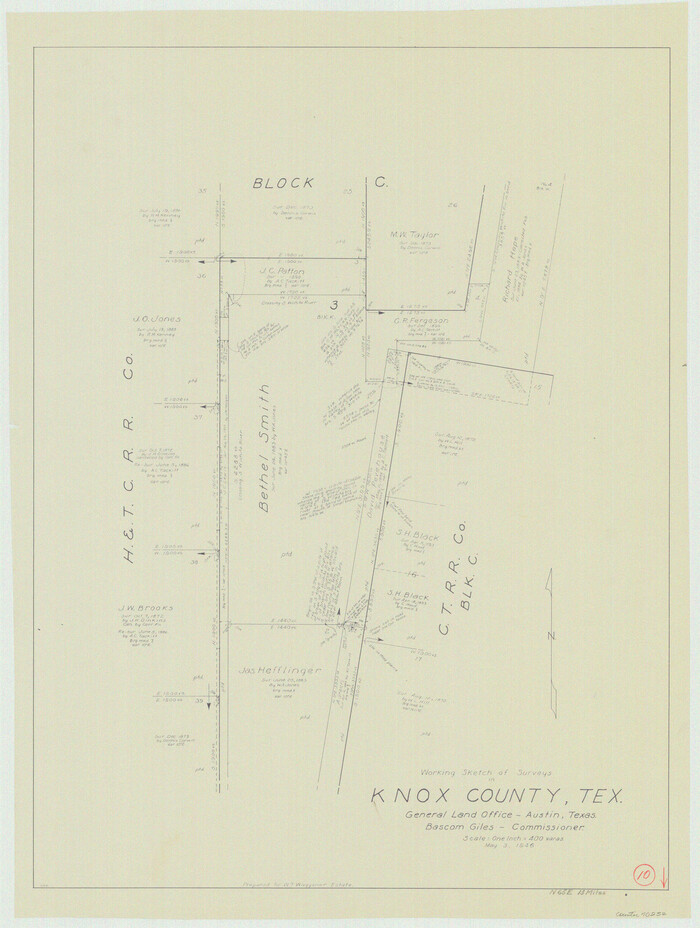70252, Knox County Working Sketch 10, General Map Collection