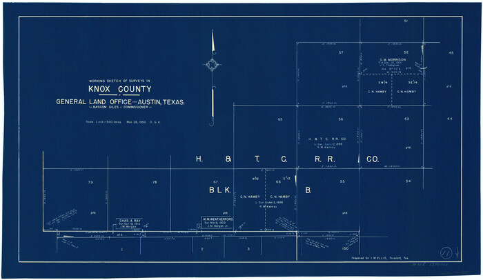 70253, Knox County Working Sketch 11, General Map Collection