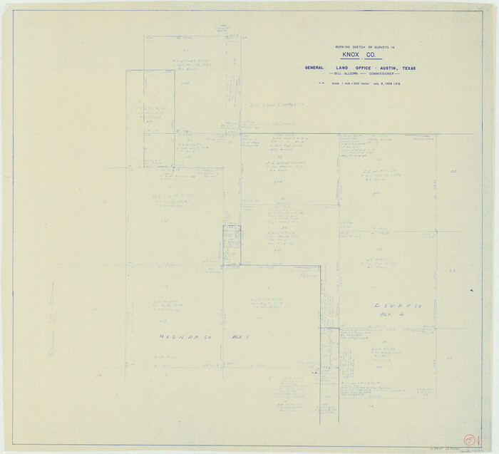 70257, Knox County Working Sketch 15, General Map Collection