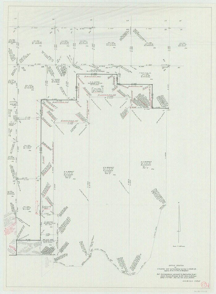 70259, Knox County Working Sketch 17, General Map Collection