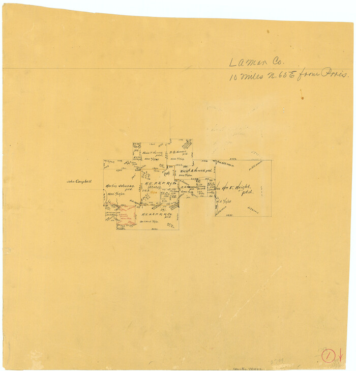70262, Lamar County Working Sketch 1, General Map Collection