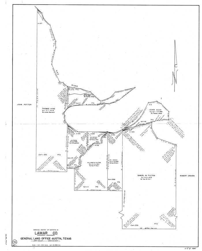 70269, Lamar County Working Sketch 8, General Map Collection