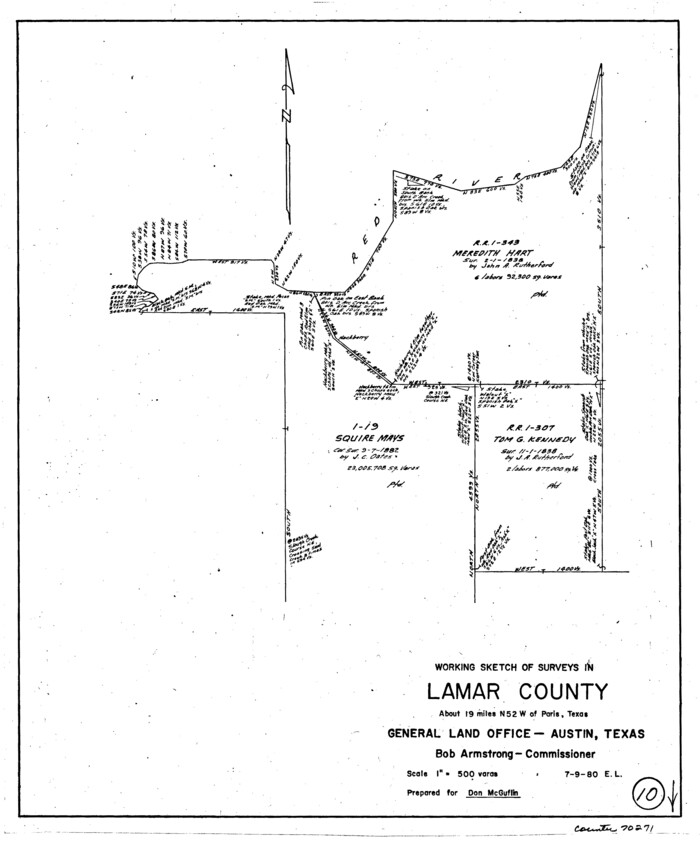 70271, Lamar County Working Sketch 10, General Map Collection