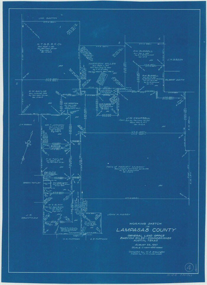 70281, Lampasas County Working Sketch 4, General Map Collection