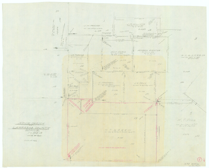70282, Lampasas County Working Sketch 5, General Map Collection