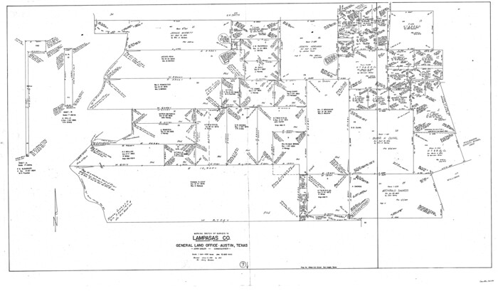 70286, Lampasas County Working Sketch 9, General Map Collection