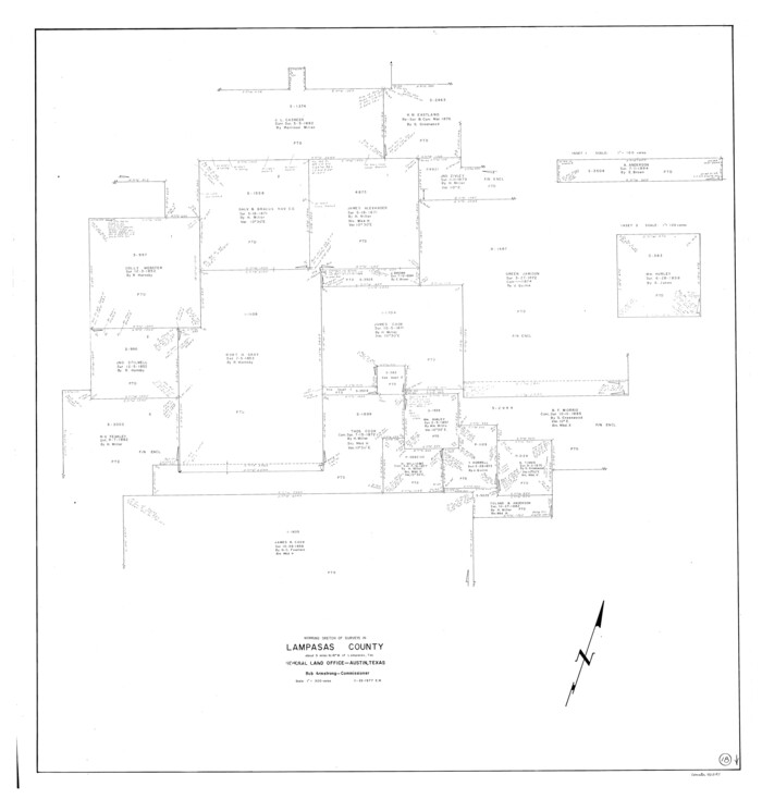 70295, Lampasas County Working Sketch 18, General Map Collection