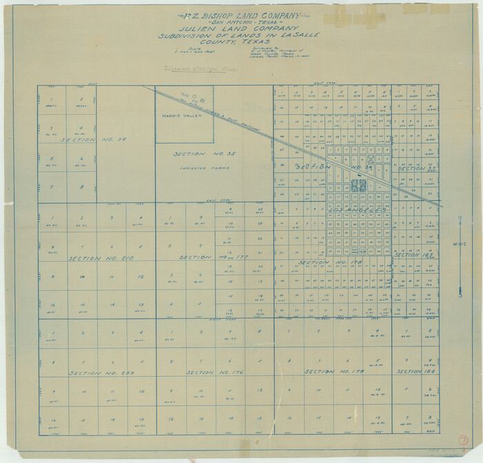 70308, La Salle County Working Sketch 7, General Map Collection