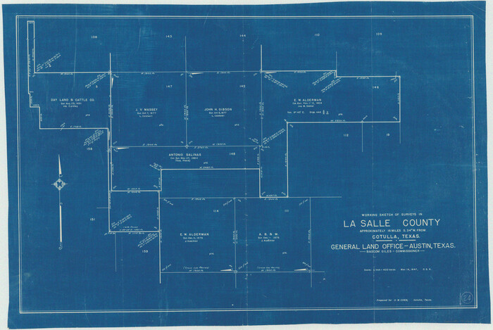 70325, La Salle County Working Sketch 24, General Map Collection