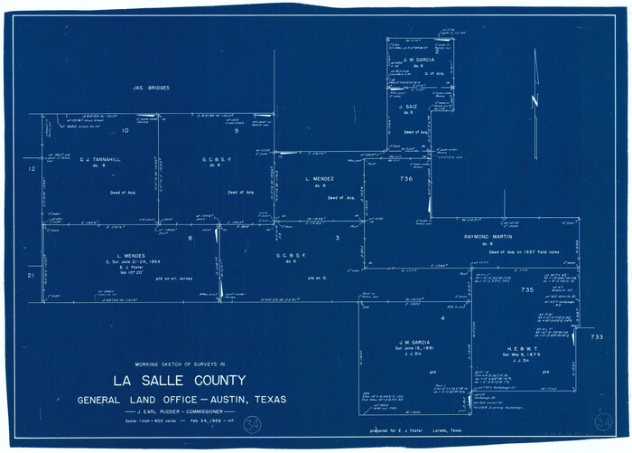 70335, La Salle County Working Sketch 34, General Map Collection