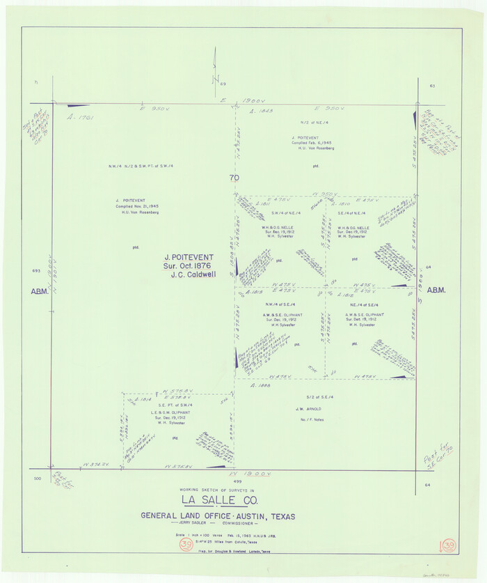 70340, La Salle County Working Sketch 39, General Map Collection