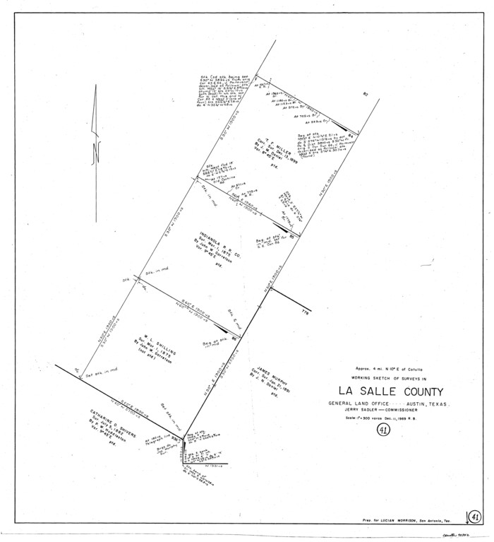 70342, La Salle County Working Sketch 41, General Map Collection