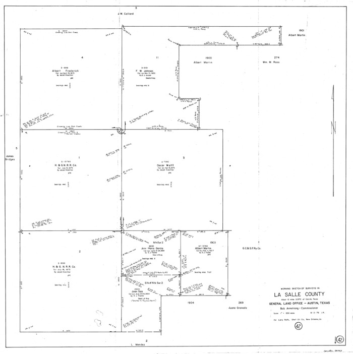 70343, La Salle County Working Sketch 42, General Map Collection