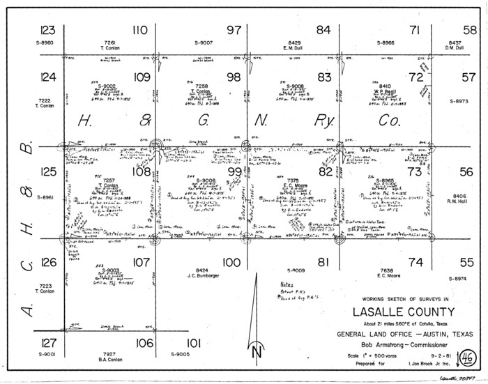 70347, La Salle County Working Sketch 46, General Map Collection