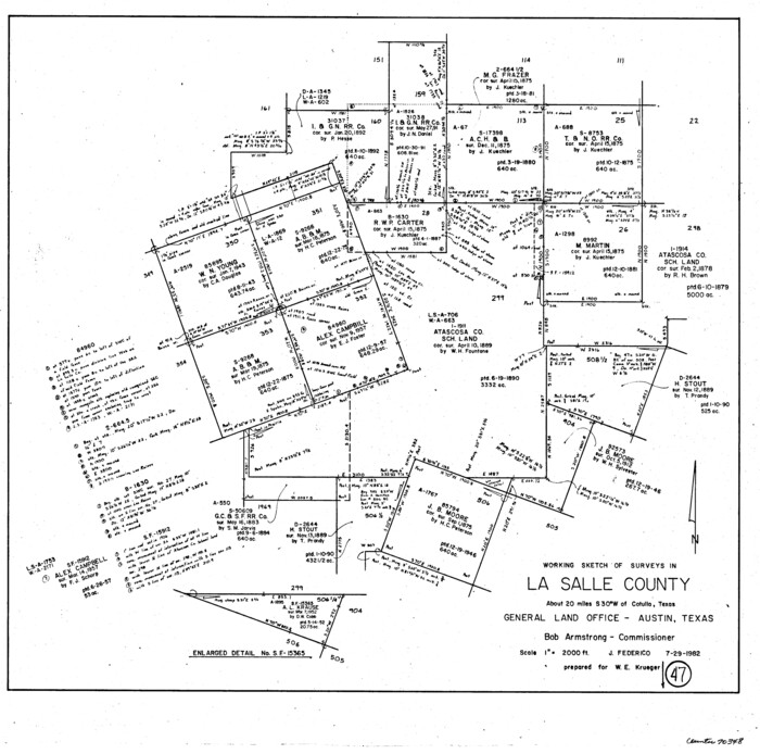 70348, La Salle County Working Sketch 47, General Map Collection