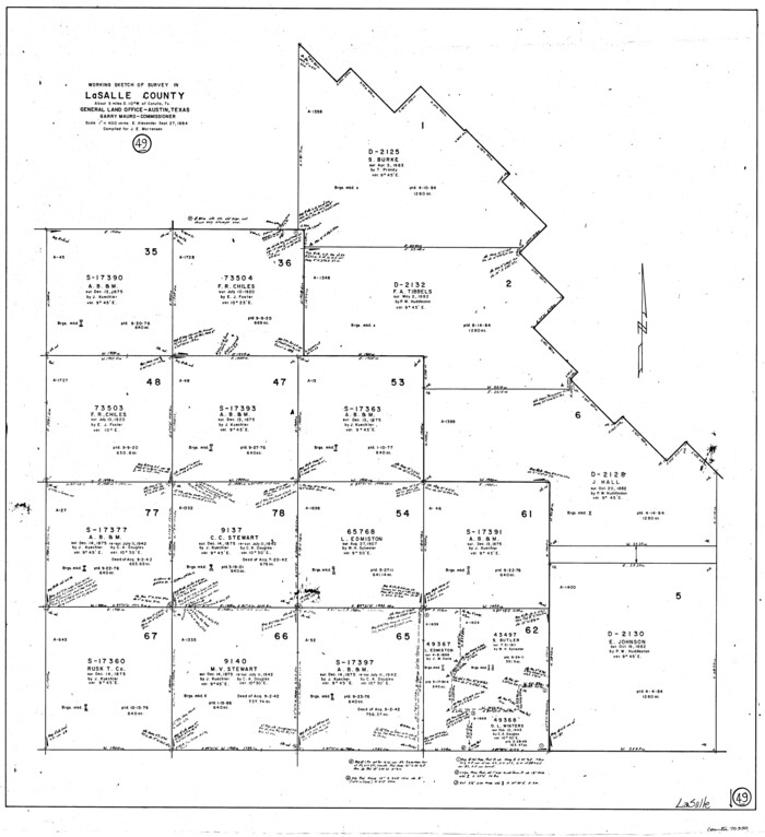 70350, La Salle County Working Sketch 49, General Map Collection