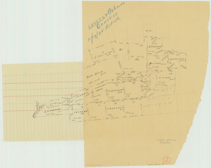 70354, Lavaca County Working Sketch 1, General Map Collection