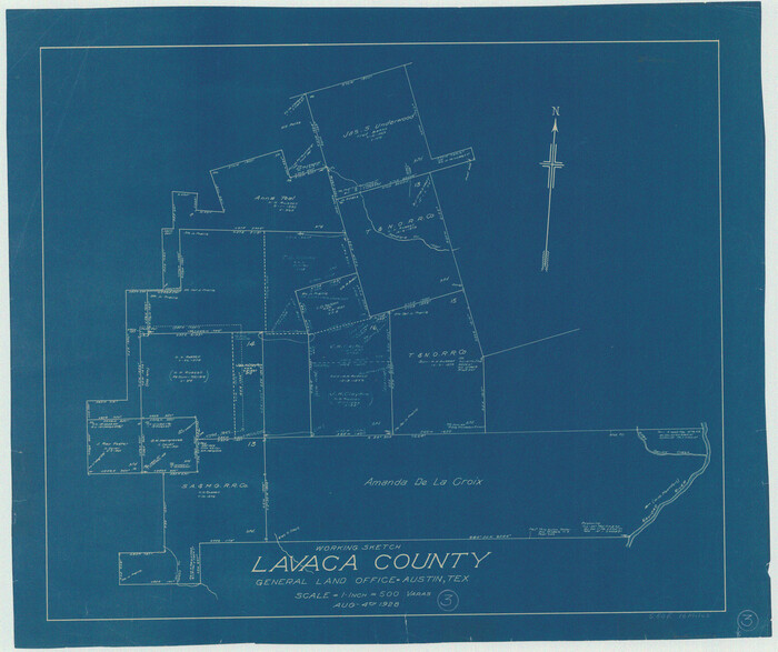 70356, Lavaca County Working Sketch 3, General Map Collection