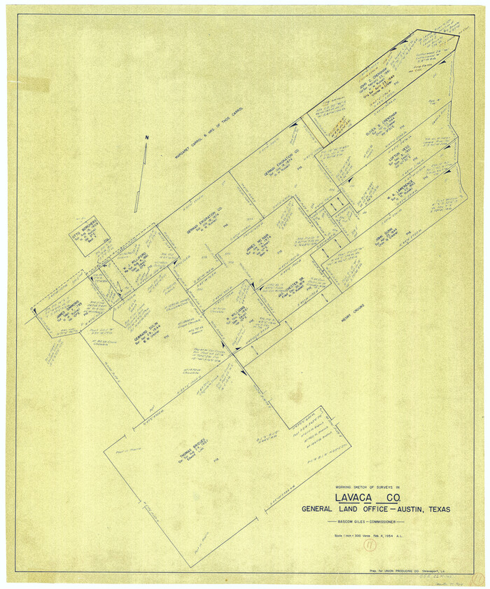 70364, Lavaca County Working Sketch 11, General Map Collection
