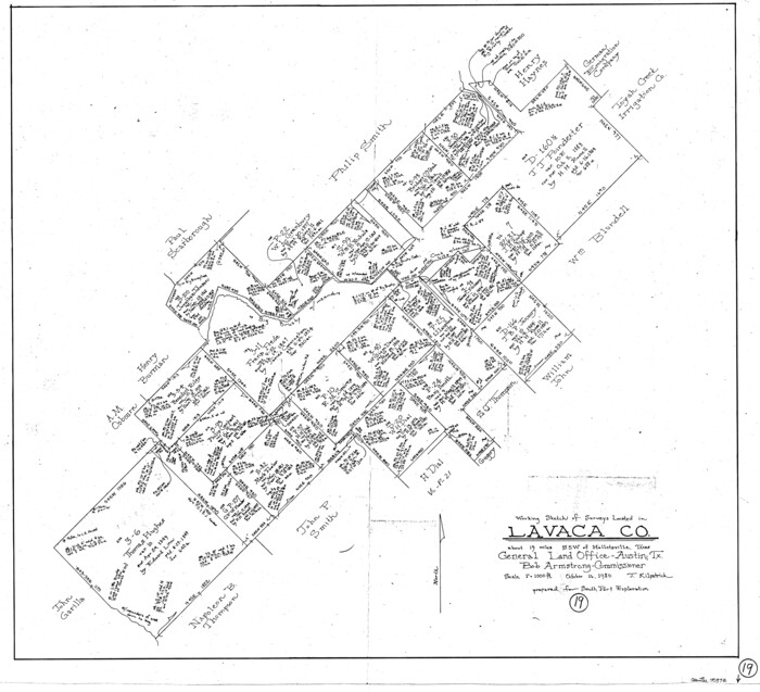 70372, Lavaca County Working Sketch 19, General Map Collection