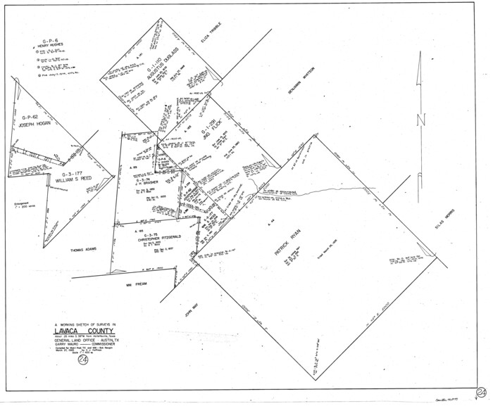 70377, Lavaca County Working Sketch 24, General Map Collection