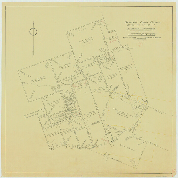 70380, Lee County Working Sketch 1, General Map Collection