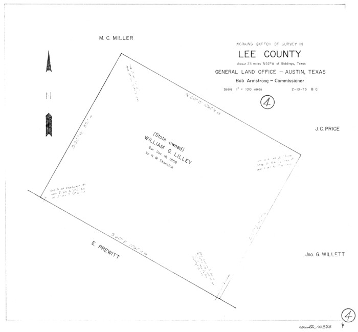 70383, Lee County Working Sketch 4, General Map Collection