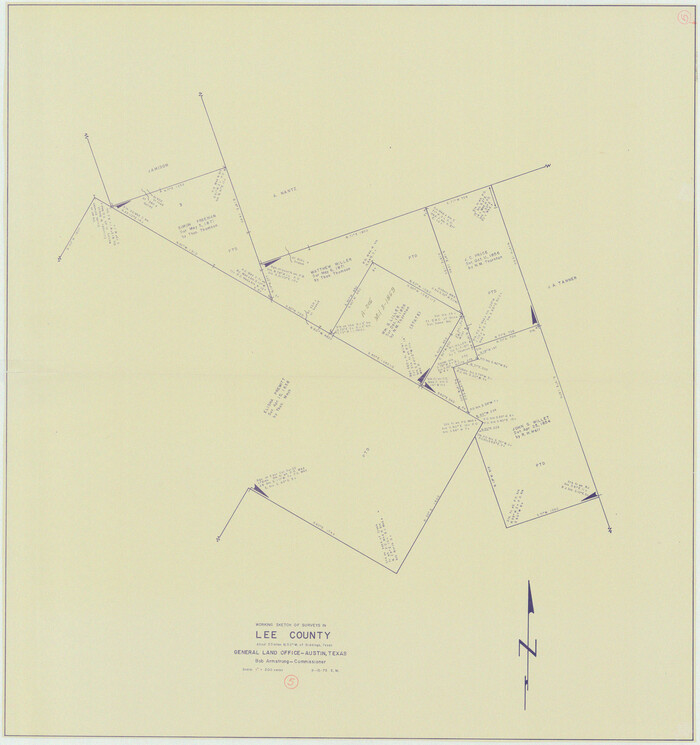 70384, Lee County Working Sketch 5, General Map Collection