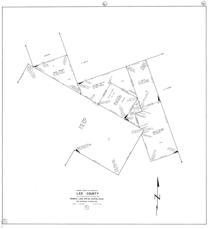 70385, Lee County Working Sketch 6, General Map Collection