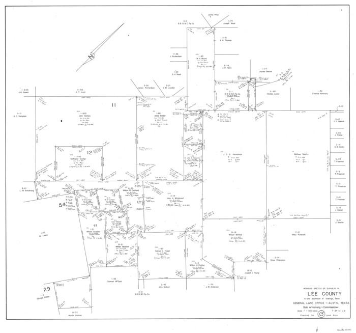 70392, Lee County Working Sketch 13, General Map Collection