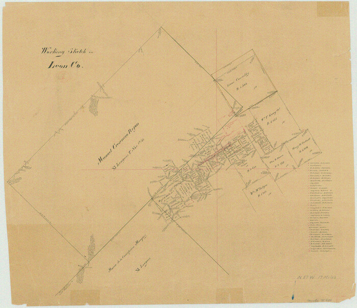 70400, Leon County Working Sketch 1, General Map Collection