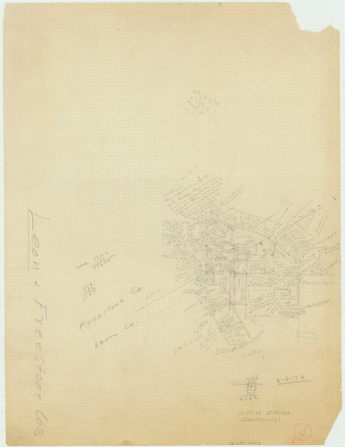 70403, Leon County Working Sketch 4, General Map Collection