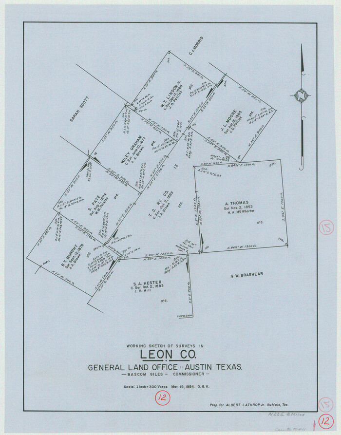 70411, Leon County Working Sketch 12, General Map Collection