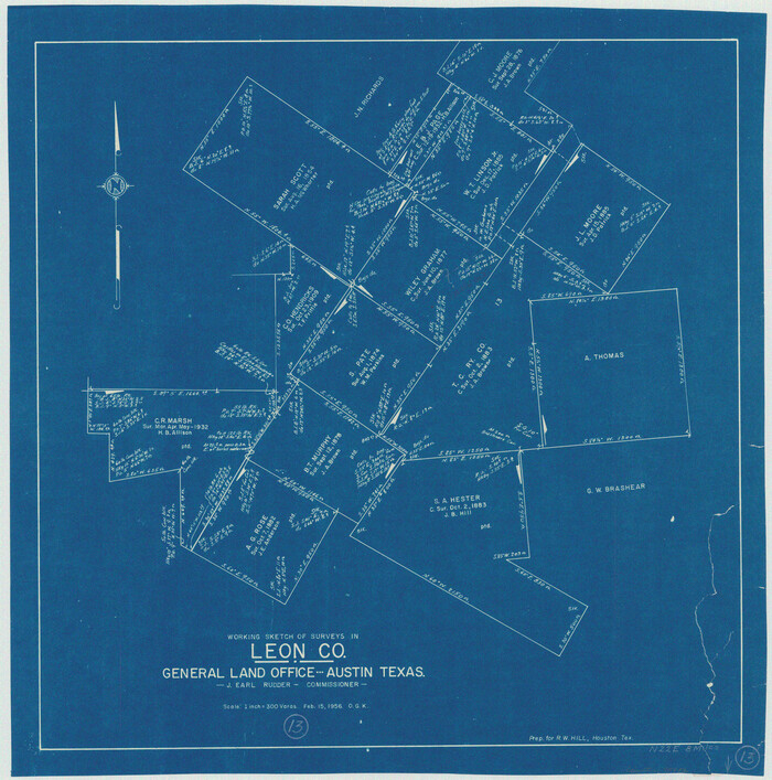 70412, Leon County Working Sketch 13, General Map Collection