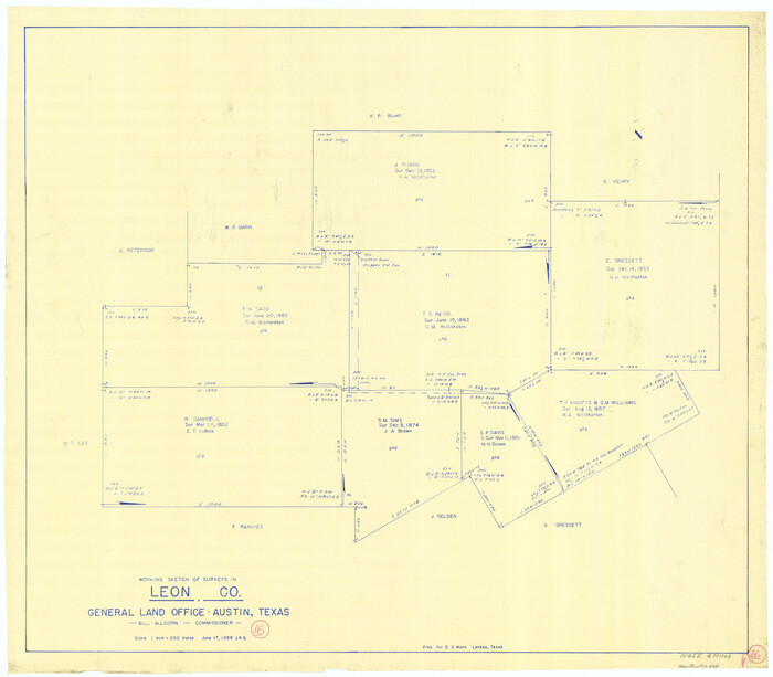 70415, Leon County Working Sketch 16, General Map Collection