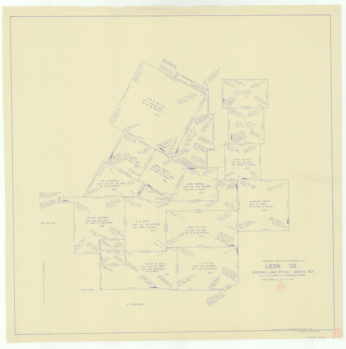 70416, Leon County Working Sketch 17, General Map Collection