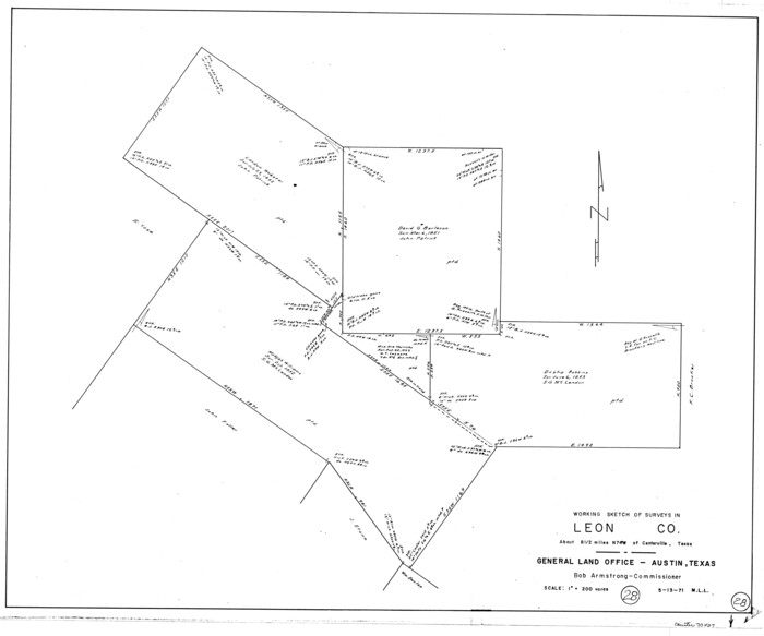 70427, Leon County Working Sketch 28, General Map Collection