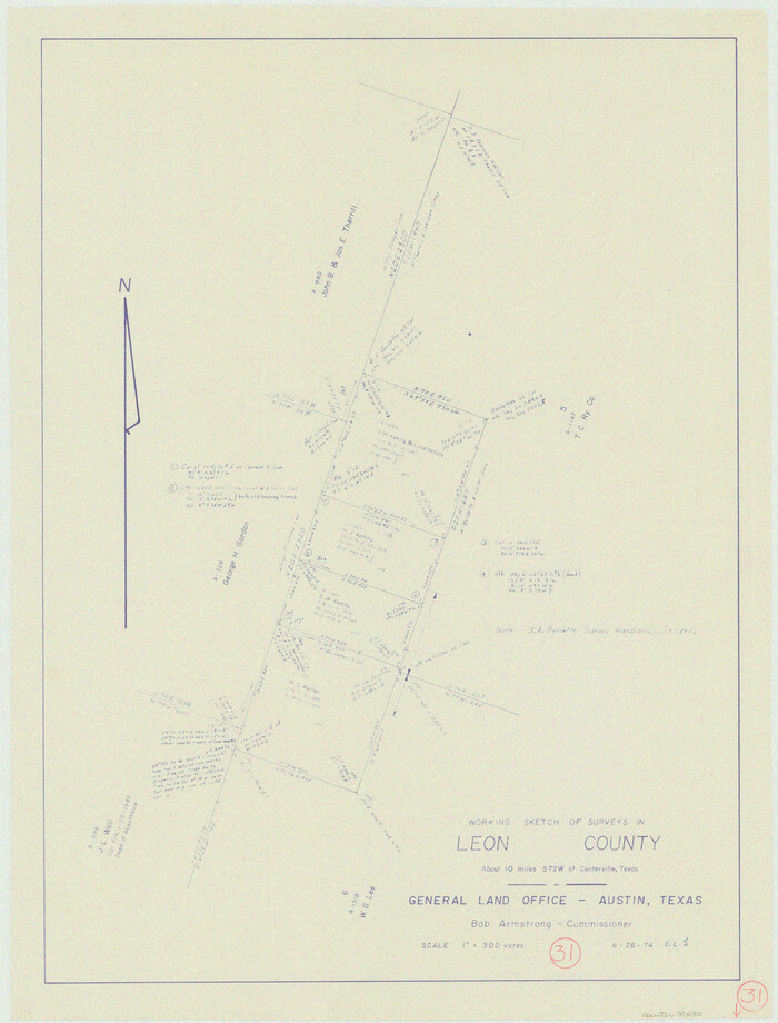70430, Leon County Working Sketch 31, General Map Collection
