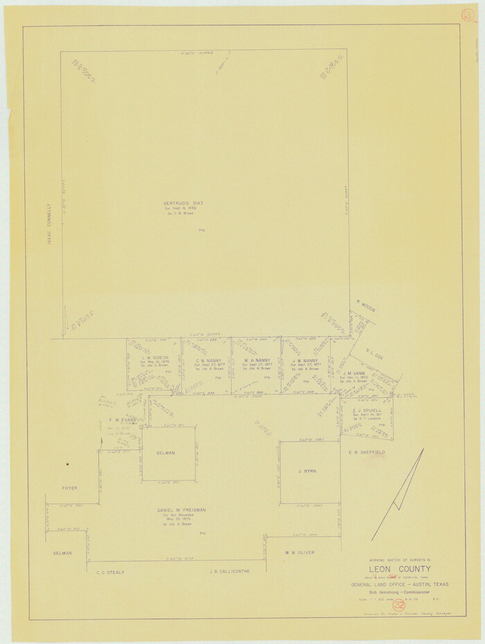 70431, Leon County Working Sketch 32, General Map Collection
