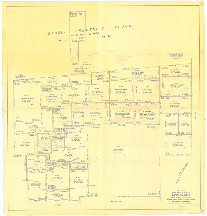 70432, Leon County Working Sketch 33, General Map Collection