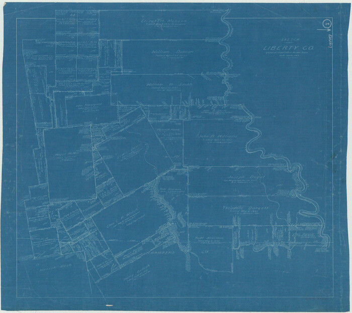 70460, Liberty County Working Sketch 1, General Map Collection